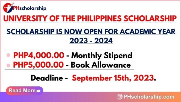 University Of The Philippines Diliman Scholarship 2023 - 2024